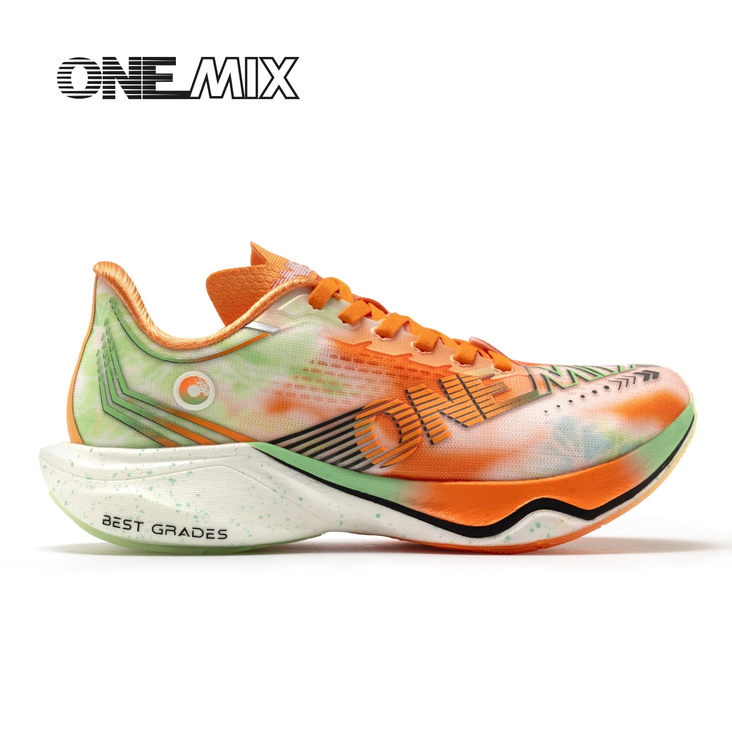 ONEMIX New Nylon Carbon Board Marathon Running Racing Shoes Shock-relief Professional Stable Support Ultra-light Rebound Sneaker