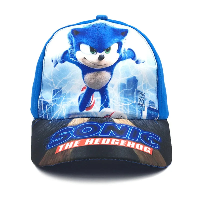 Casquette de baseball pour enfants Sonic 50-54 cm, personnage de dessin animé, hérisson ShadowTails, Knuckles, casquette de protection solaire, accessoire, cadeau