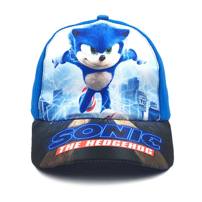 Casquette de baseball pour enfants Sonic 50-54 cm, personnage de dessin animé, hérisson ShadowTails, Knuckles, casquette de protection solaire, accessoire, cadeau
