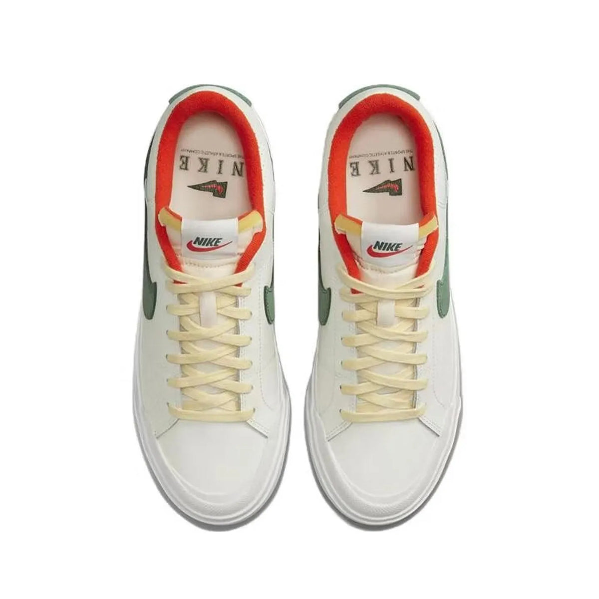 Nike Court Legacy Lit Leather Comfort Slip-Resistant Cushioned Durable Low-Top Tennis Shoes FD0355-133