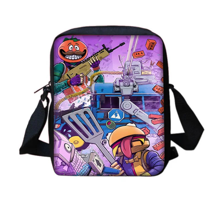 Hot Game Shooting Fortnites Child School Backpack With Shoulder Bag Pencil Bags School Bags for Boys Girls Best Gift