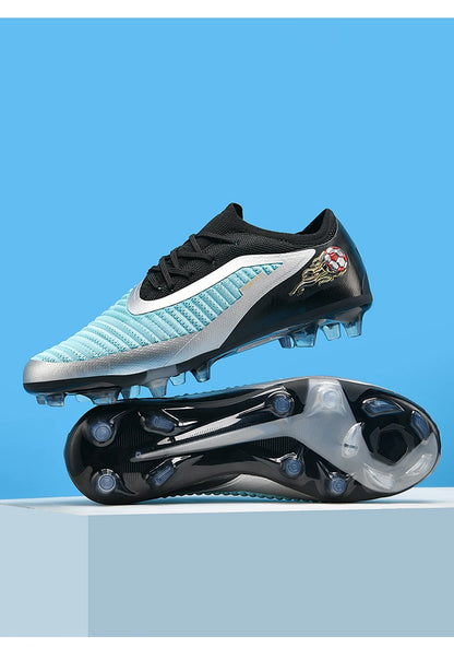 New Men Soccer Shoes Outdoor Sport Boys Football Boots Breathable Match Comfortable Long Spikes Training Cleats Adult Non Slip
