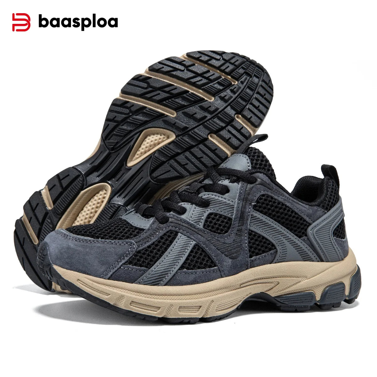 Baasploa Women Running Sneakers Brand Mesh Breathable Comfort Walking Shoes Outdoor Anti-slip Female Casual Jogging Sports Shoes