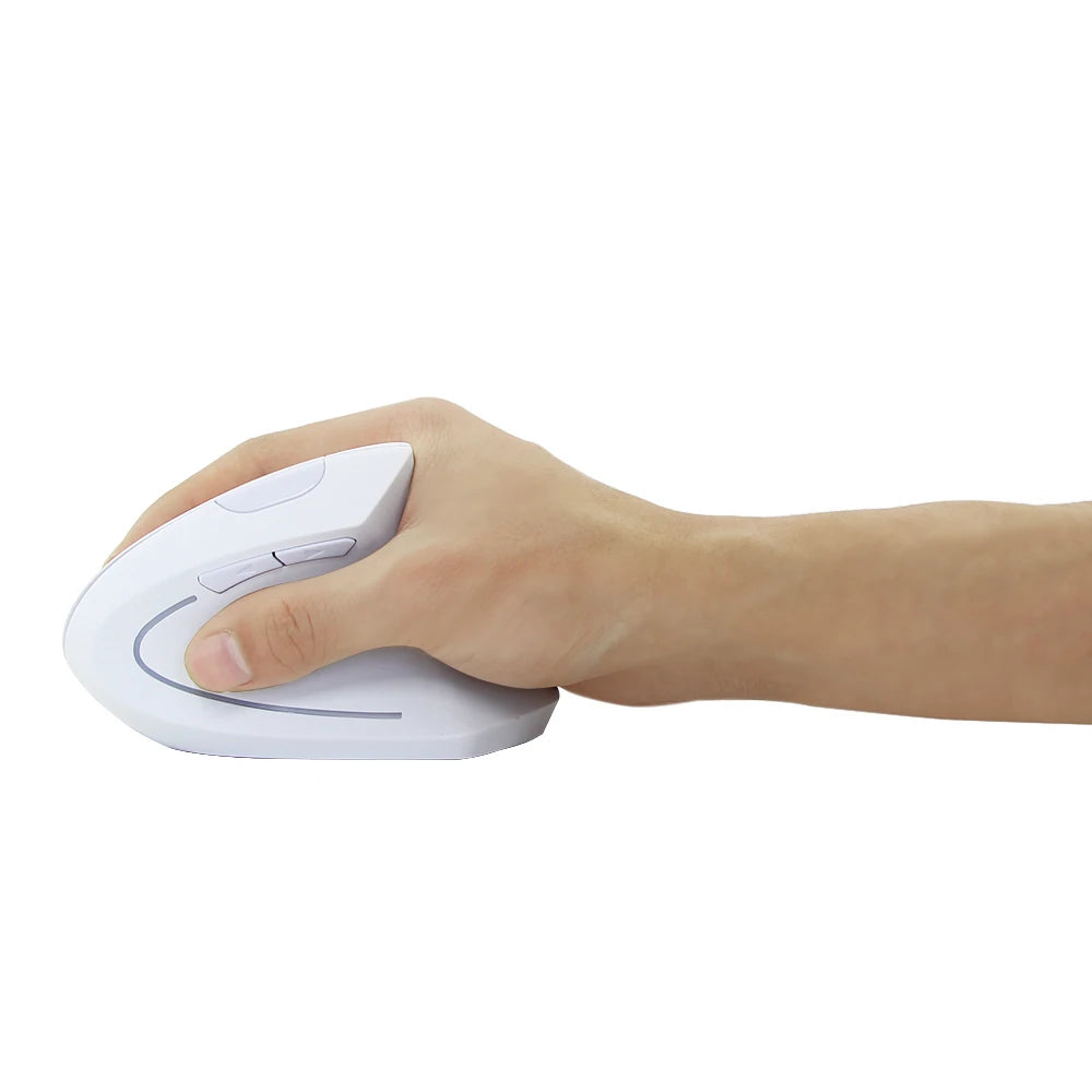 Wireless Vertical Mouse 2.4GHz Ergonomic Optical Mouse, Adjustable DPI Wireless Vertical Mouse with RGB Backlight for Laptop, PC, Mac, Tablet & Office