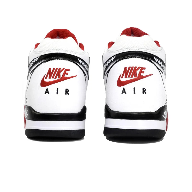 Custom Sneakers Nike Flight Legacy Sneakers "Kaleidoscope Play" Graffiti Mid-Top Retro Basketball Shoes with Gift Bag For Men