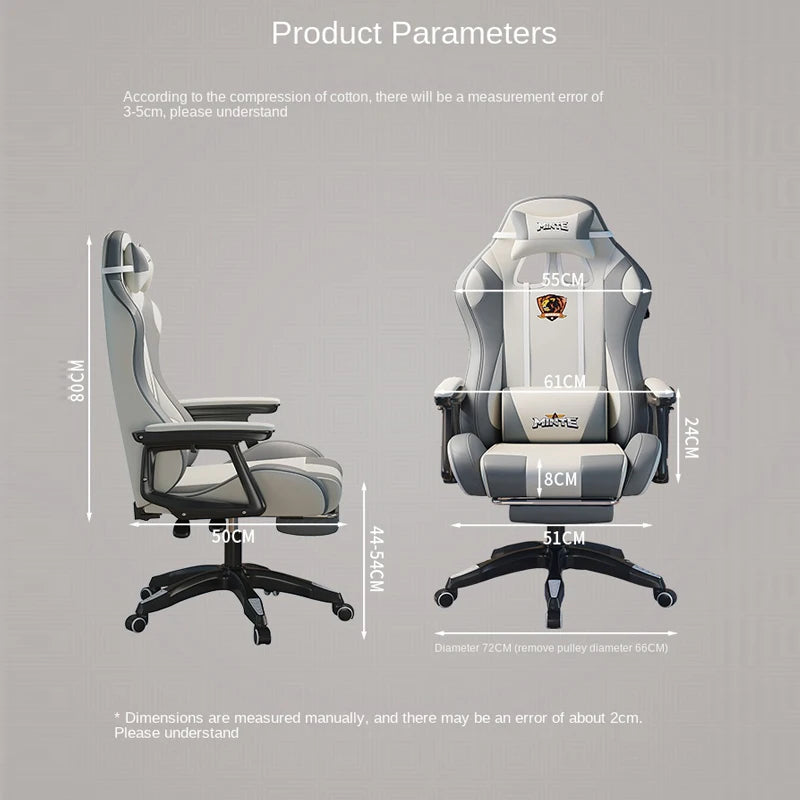 2024 New Modern Computer Office Chair Home Comfortable Dormitory Study Anchor Gaming Swivel Backrest Sofa Lifting Chair
