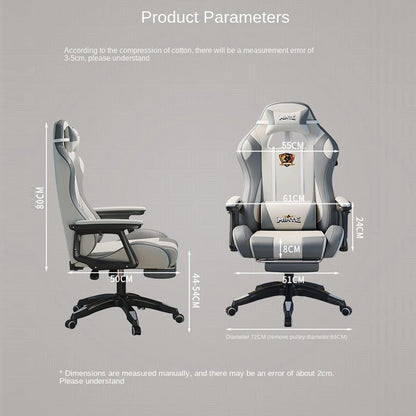2024 New Modern Computer Office Chair Home Comfortable Dormitory Study Anchor Gaming Swivel Backrest Sofa Lifting Chair