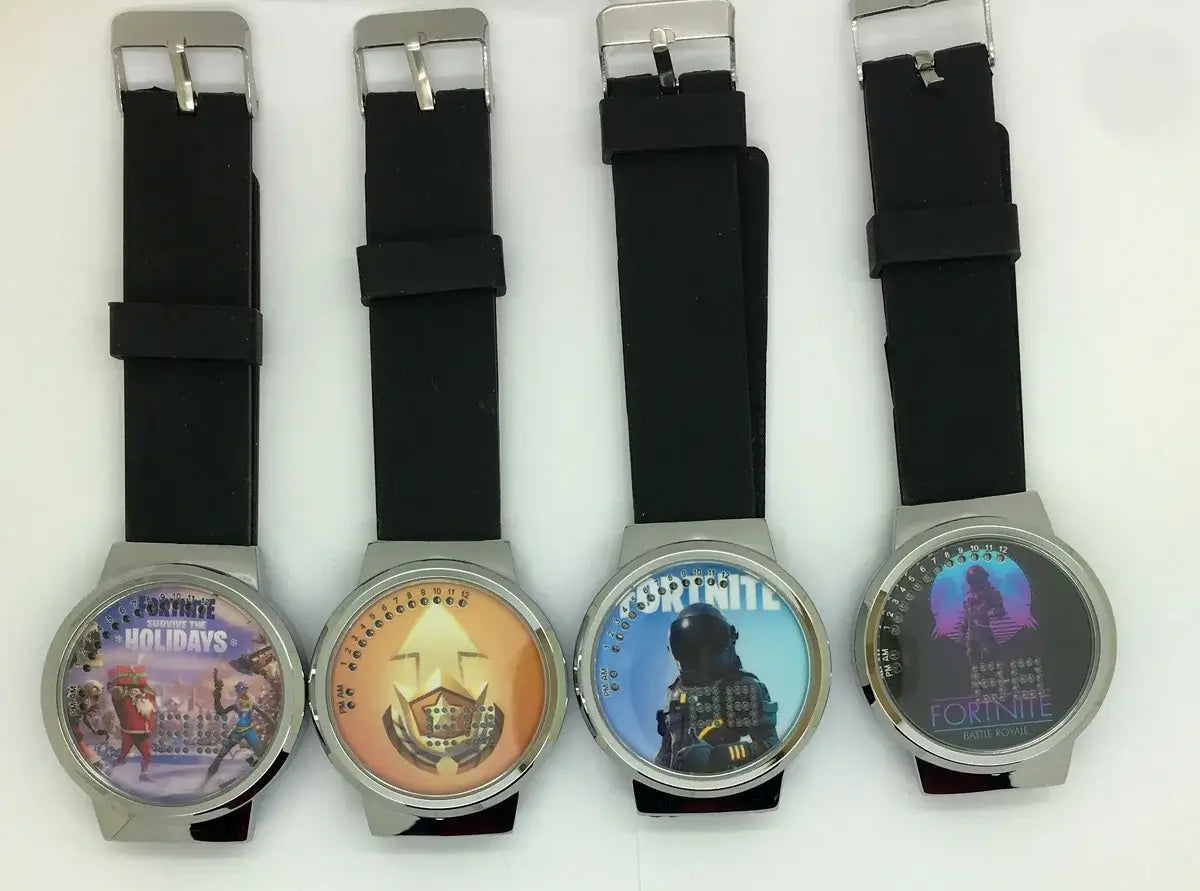 Orologio Fortnite Cute Fashion Cartoon personalizzato Kawaii Touch con luce notturna LED, orologio elettronico per studenti, regalo per amici