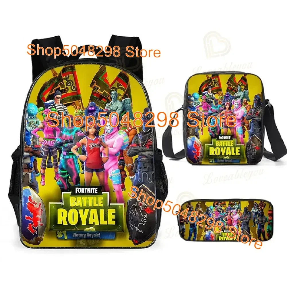 Estojo Grande em Lona Kawaii para Lápis e Canetas, para Rapazes e Raparigas, Estampa Fortnite, Material Escolar, Papelaria, Presente de Aniversário para Adolescentes