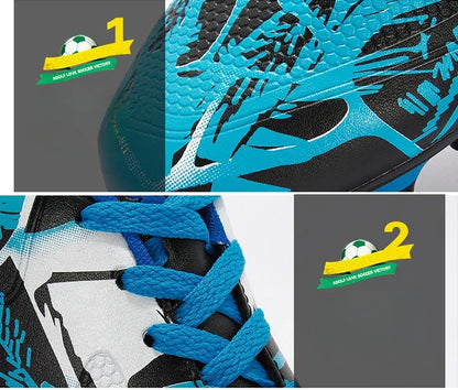 Buty piłkarskie dla dzieci Sports Society Field Chłopięce buty do piłki nożnej Futsal Szybkie buty do halowej piłki nożnej Oryginalne buty z kolcami do kostek Buty piłkarskie