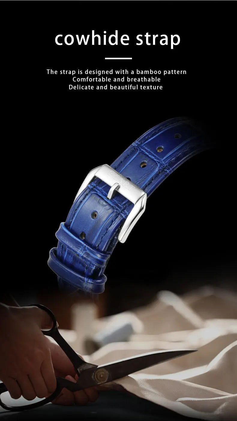【START】Gypsophila Men's Watch Official Authentic Diamond Watch Waterproof Automatic Mechanical Watch Date Week Function