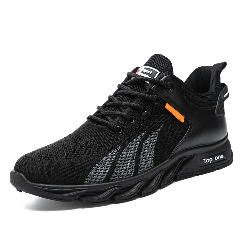Modieuze herensneakers, casual schoenen van mesh, herenschoenen met veters, lichtgewicht gevulkaniseerde schoenen, wandelsneakers, Zapatillas Hombre
