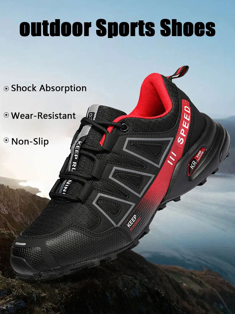 Hiking Shoes Men's Outdoor Rubber-Soled Non-Slip Tactical Training Shoes Lightweight Comfortable Hiking Travel Sports Shoes Men