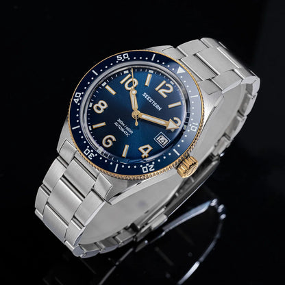SEESTERN Diver Men Watch Automatic Mechanical Wristwatches NH35 Movement Ceramic Bezel 20Bar Waterproof Sapphire Luminou S434-2