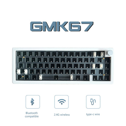 GMK67 Mechanical Keyboard KIT Bluetooth 5.0/2.4G Wireless/Wired Gasket-mounted Gaming Keyboard Customizable Keyboards KIT
