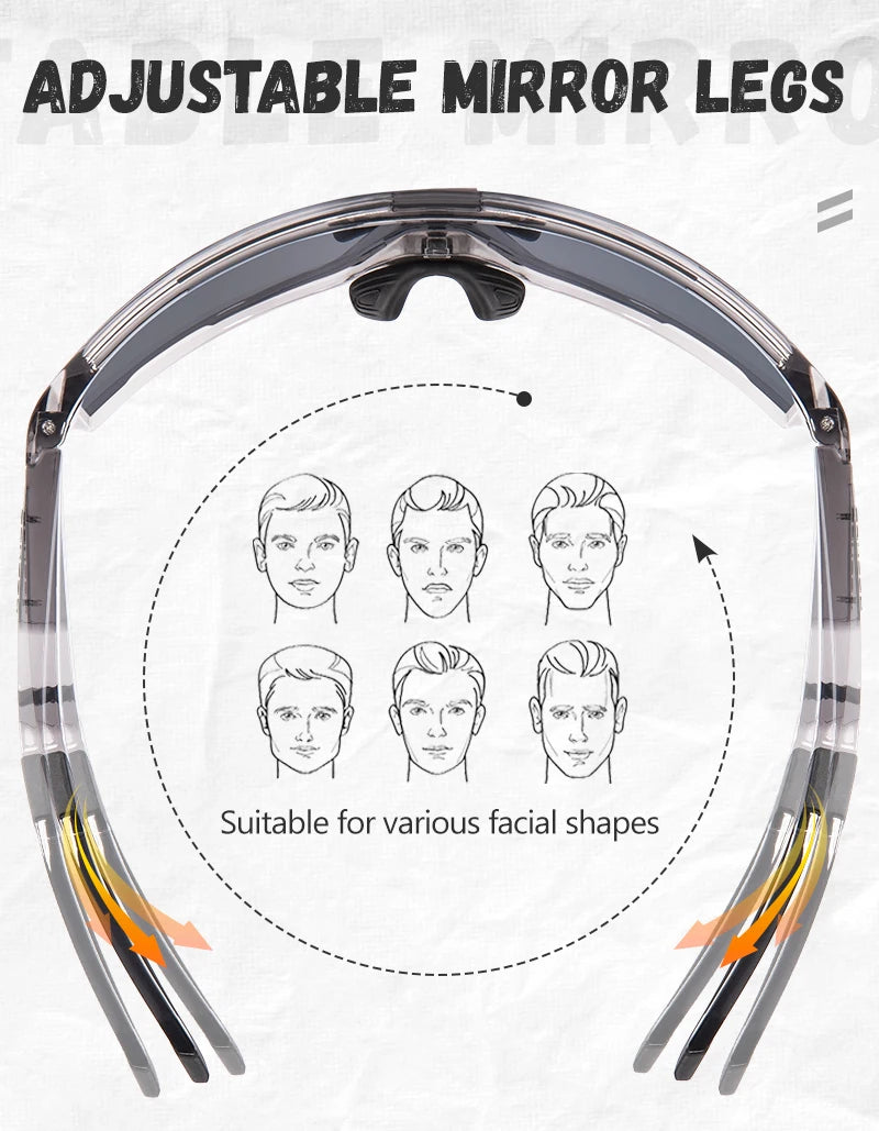 KAPVOE Polarised Cycling Glasses Sports Sunglasses Men Women Outdoor MTB Baseball Lenses UV400 Bicycle Cycling Eyewear Sale