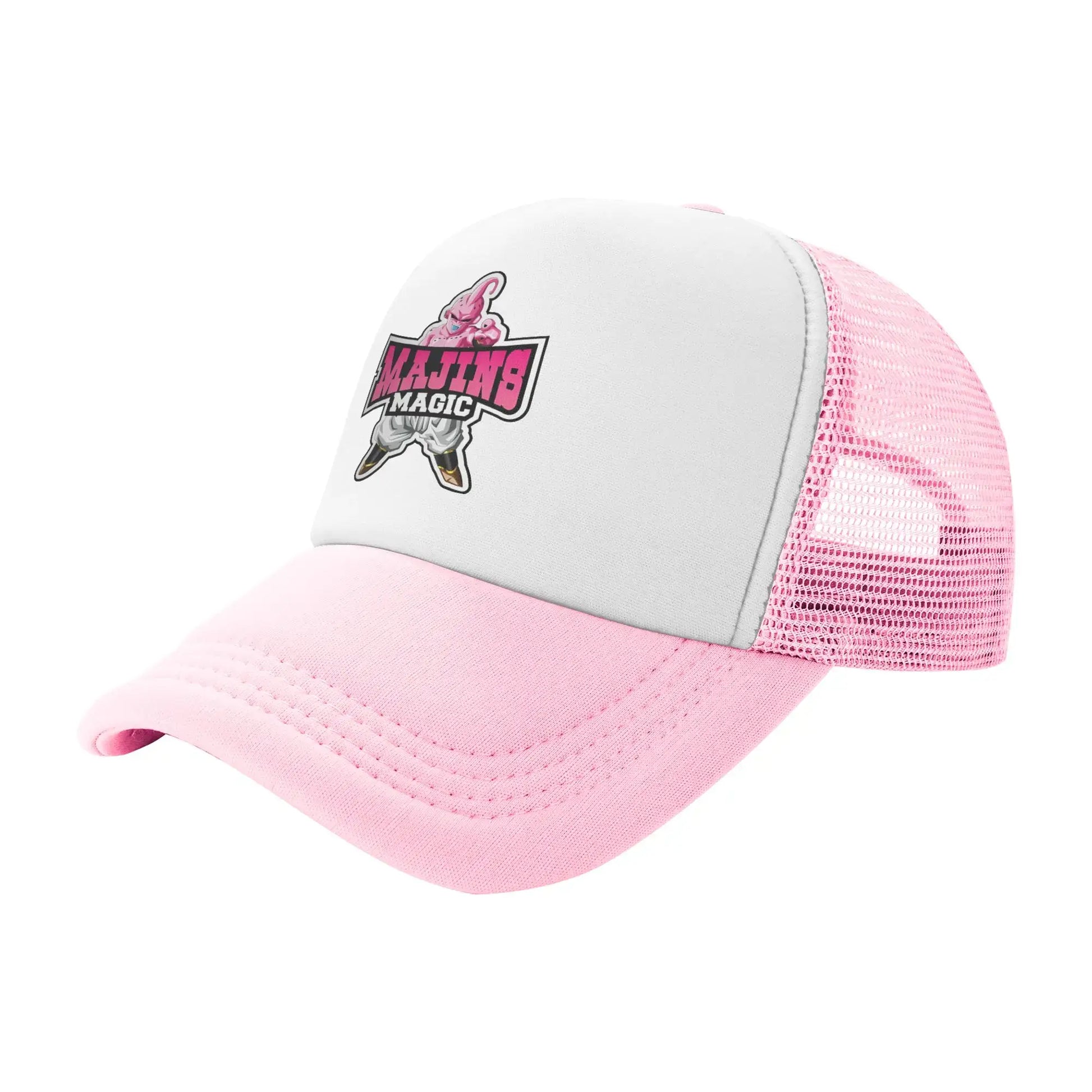 Dragon Ball  Kid Buu Trucker Cap Unisex  Hats Sun Caps Trucker Cap Adjustable Polyester Mesh Baseball Cap Summer, Fraquane SAS produit gaming premium