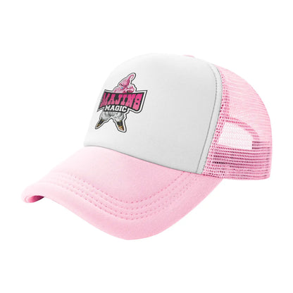 Dragon Ball  Kid Buu Trucker Cap Unisex  Hats Sun Caps Trucker Cap Adjustable Polyester Mesh Baseball Cap Summer, Fraquane SAS produit gaming premium
