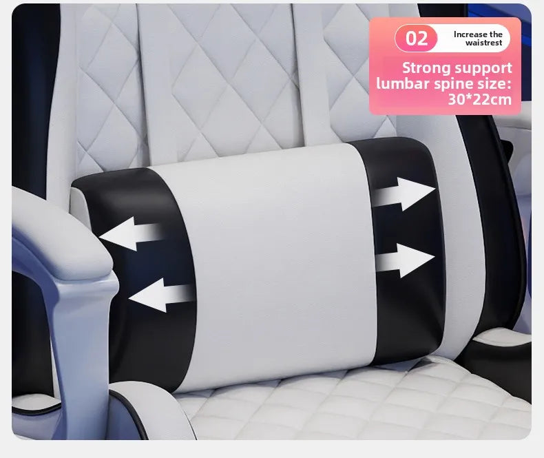 Male E-sports Chair is Comfortable for Prolonged Sitting, Computer Chair Can be Reclined for Leisure, Backrest