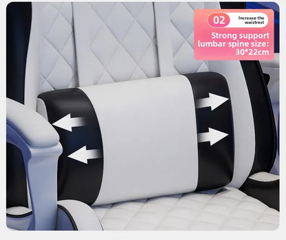 Male E-sports Chair is Comfortable for Prolonged Sitting, Computer Chair Can be Reclined for Leisure, Backrest