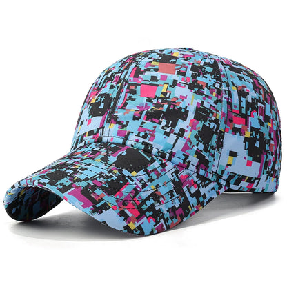 Sommar-graffiti-lysande basebollkeps, unisex, utomhus-solskyddskeps, modekeps, sportkeps, avslappnad keps med duckbill-form