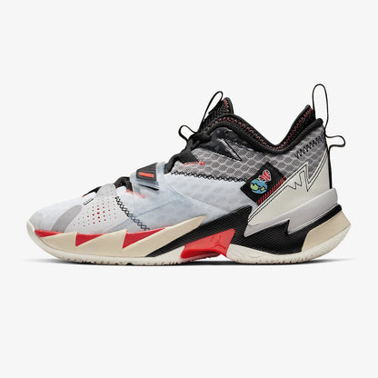 Ténis de basquetebol Nike Genuine JORDAN para homem, cano médio, almofadados e duráveis CD3002-101