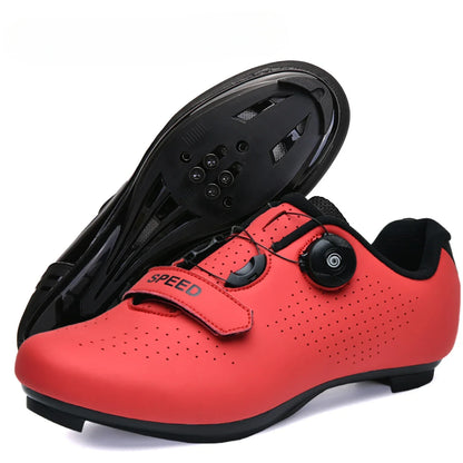 Professional New Sneakers Men Ultralight Double Buckles Cycling Shoes MTB Luminous Road Bike Shoes