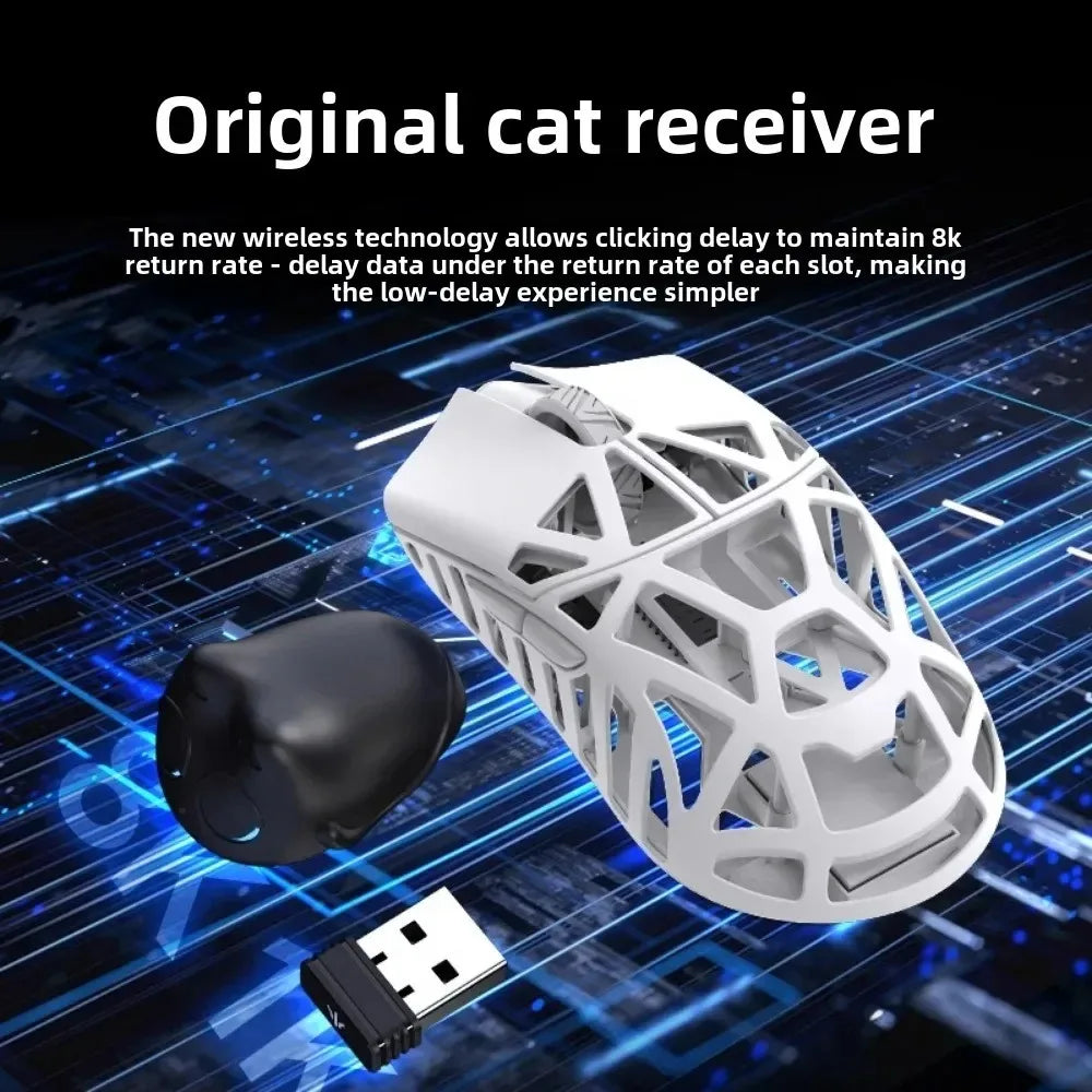 WLMOUSE Beast X Pro, lekka bezprzewodowa mysz gamingowa e-sportowa ze stopu magnezu, 750IPS, 8K, PAW3950HS, 30000DPI, bez podświetlenia