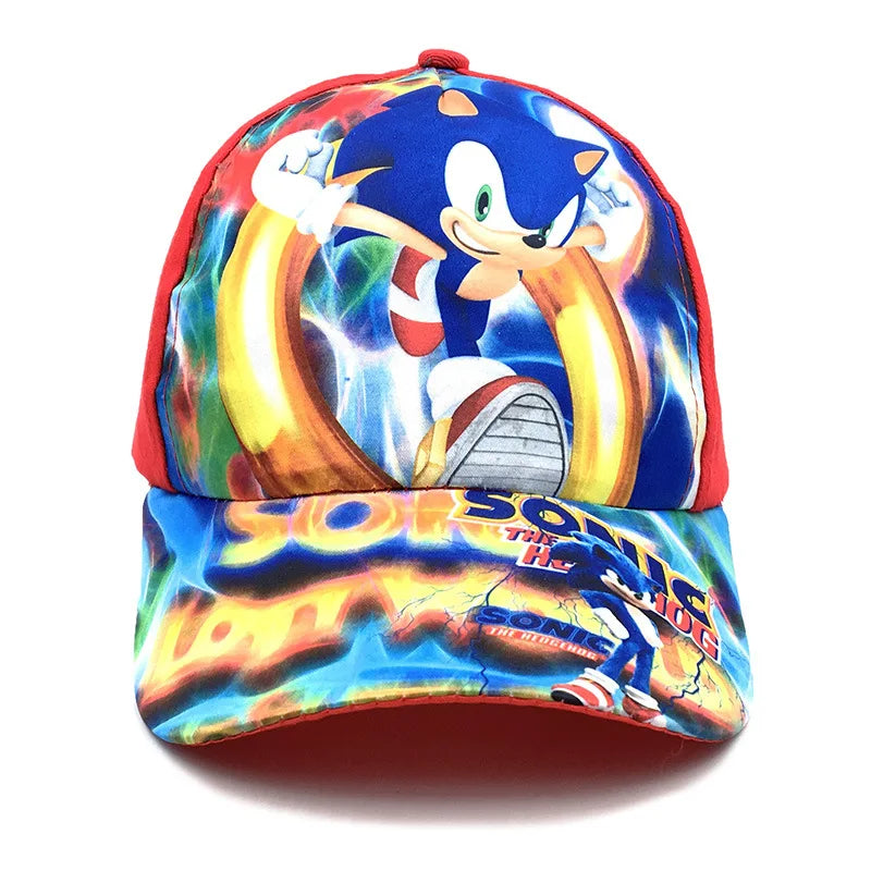 Casquette de baseball pour enfants Sonic 50-54 cm, personnage de dessin animé, hérisson ShadowTails, Knuckles, casquette de protection solaire, accessoire, cadeau