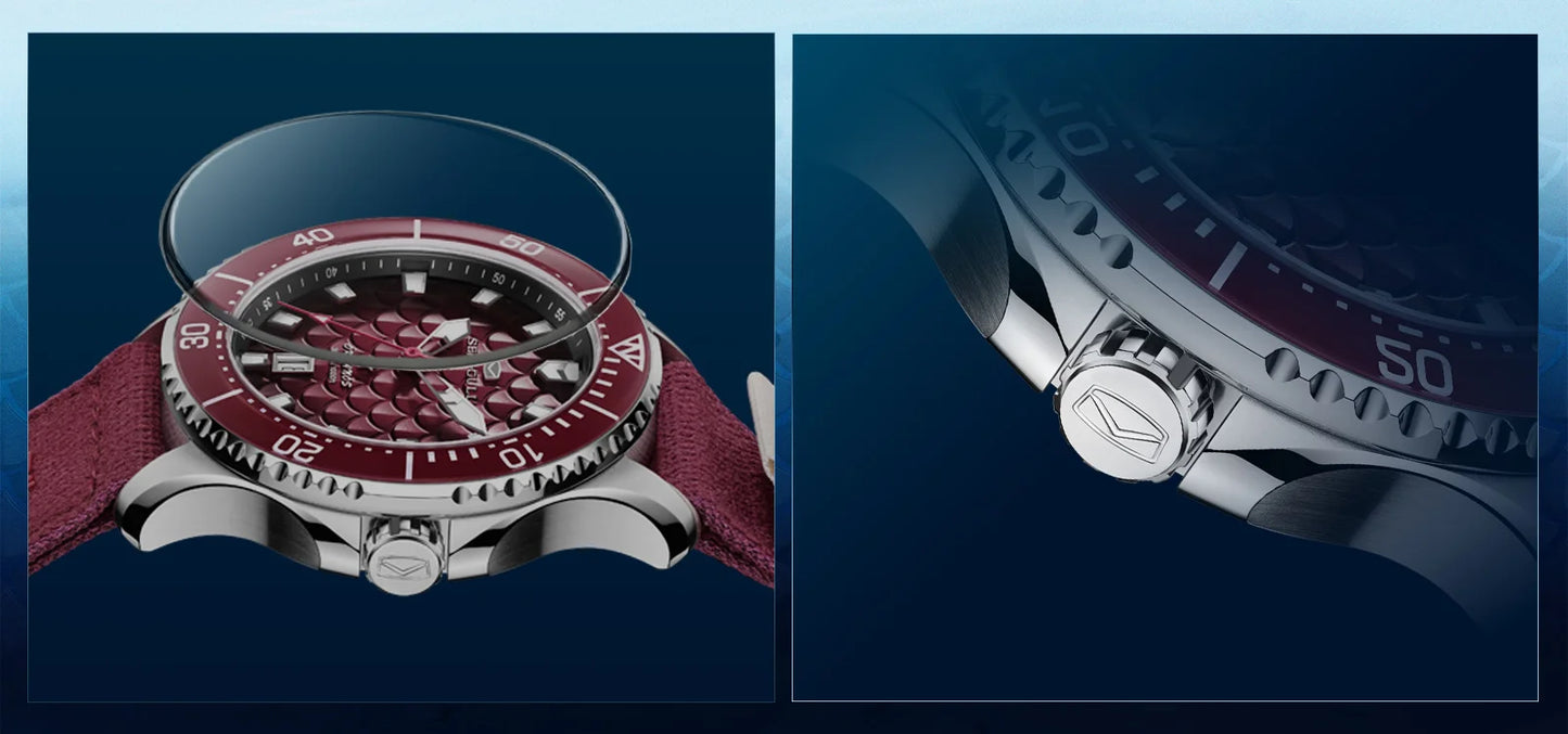 Seagull King of the Dragon Men's Watches Automatic Mechanical Watch Sports Diver 300M Waterproof Wristwatch Luxury 2024 New 1216