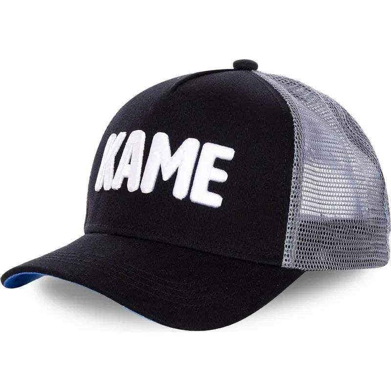 Dragon Ball Buu Goku Cap Ljetna muška kapa s ravnim vrhom i šiljastim obodom, s vezenim uzorkom, hip-hop stil, sunčana vizira, podesiva trucker mrežasta kapa