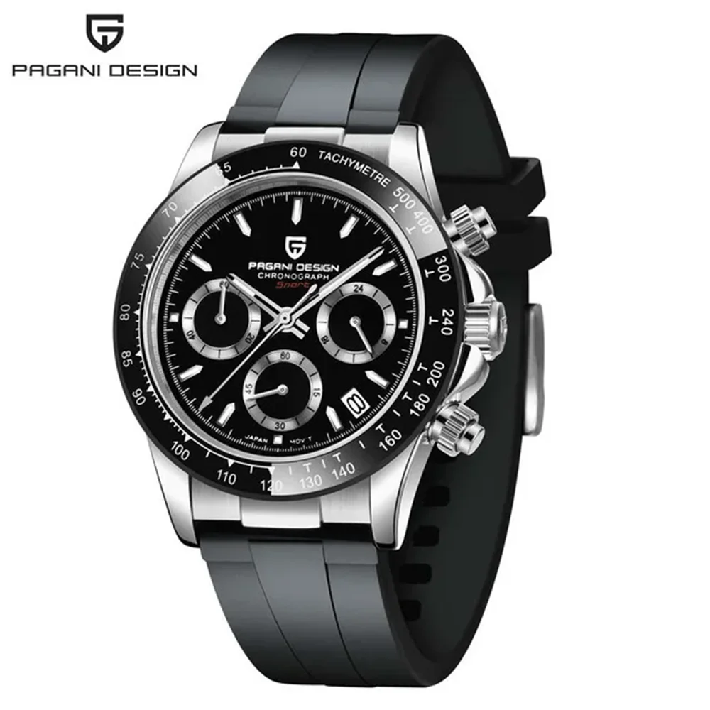 Novo PAGANI DESIGN PD1644 Relógio de Luxo para Homem em Quartzo com Data Automática, Cronógrafo Desportivo de Pulso, Impermeável 100m, Presente para Homem