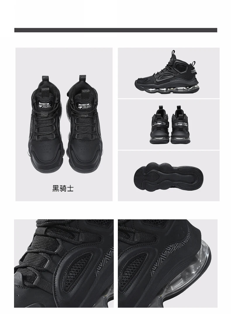 Men's Basketball Shoes Breathable Cushioning Non-Slip Wearable Runing Shoes Gym Training Athletic Basketball Sneakers for Women