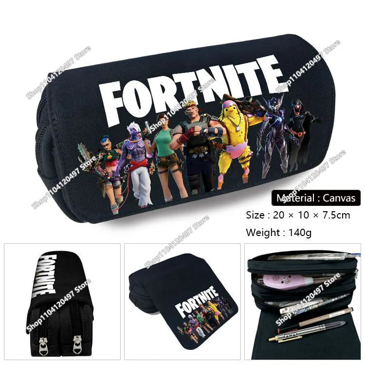 Victory Royale Astuccio portapenne per studenti ragazzi e ragazze, ispirato a Fortnited, grande capacità, Peely Llama Hero, astuccio per bambini, ragazzi e adolescenti