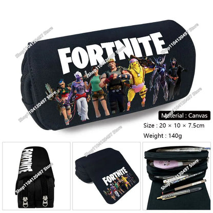 Victory Royale Astuccio portapenne per studenti ragazzi e ragazze, ispirato a Fortnited, grande capacità, Peely Llama Hero, astuccio per bambini, ragazzi e adolescenti