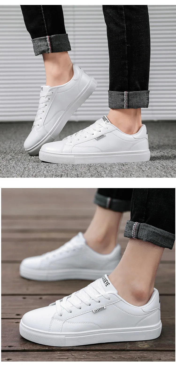Scarpe da skateboard casual da uomo, scarpe bianche, scarpe da tempo libero per attività all'aperto, sneakers, scarpe da passeggio traspiranti, scarpe basse, Chaussure Homme 39-48
