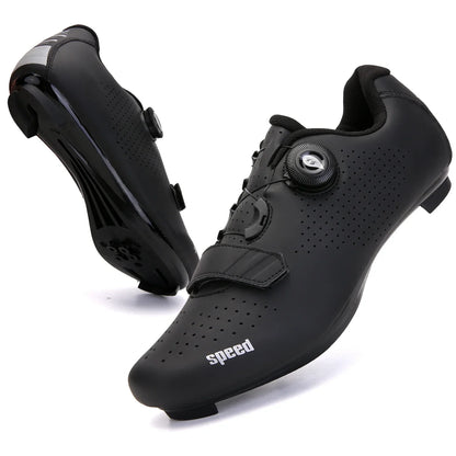 Professional New Sneakers Men Ultralight Double Buckles Cycling Shoes MTB Luminous Road Bike Shoes