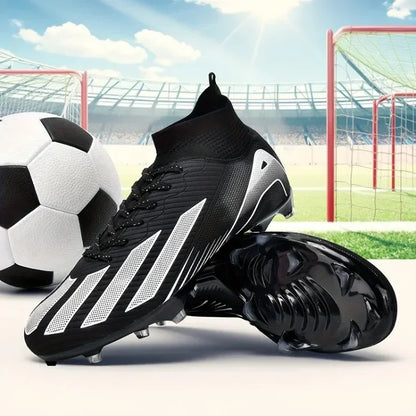 Men New TF Football Boots Sneakers Society Turf Grass Ultralight Male Soccer Shoes Comfortable Ankle Football Shoes Futsal Fast