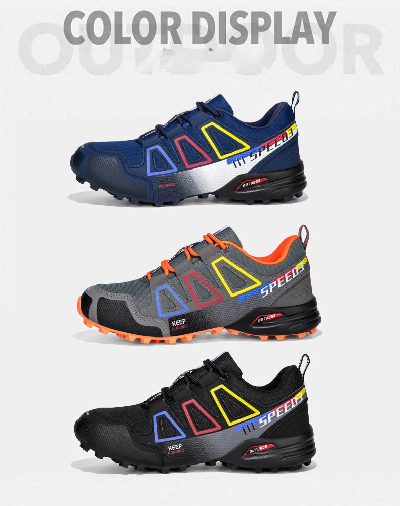 Men's Hiking Shoes Outdoor Sports Shoes Lace-up Hiking Shoes Women's Hiking Sports Shoes Non-slip Hunting Tactical Sports Shoes