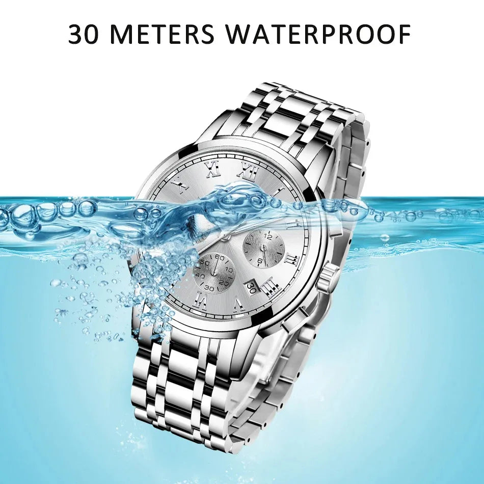 LIGE New Fashion Luxury Women Watch Waterproof Quartz Ladies Watches Business Steel Band Casual Bracelet Date Clock Wristwatches