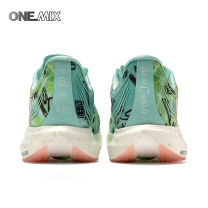 ONEMIX New Nylon Carbon Board Marathon Running Racing Shoes Shock-relief Professional Stable Support Ultra-light Rebound Sneaker