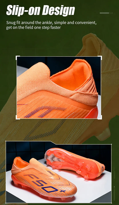 New Men Soccer Shoes Outdoor Anti-Slippery Youth Sports Shoes Ultralight Turf Comfortable Football Boots