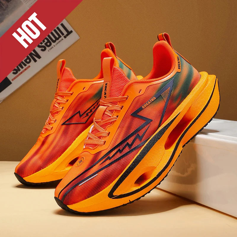 2026 Running Shoes Carbon Plate Marathon Men Sports Breathable Lightweight Women's Comfortable Athletic Antiskid Sneakers Casual