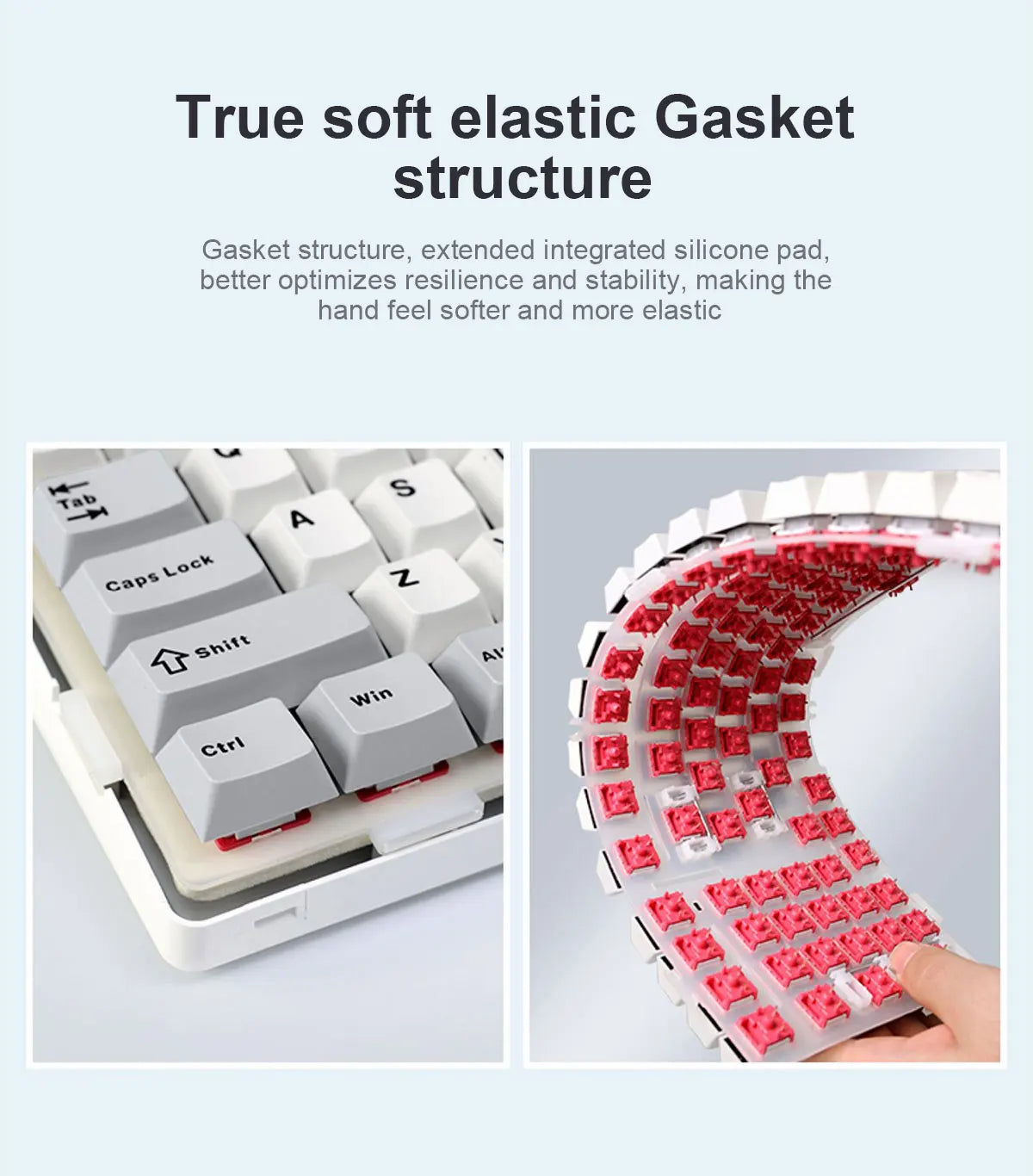 Teclado mecânico AULA F99 Bluetooth 5.0/2.4G sem fios/com fios, teclado gaming com montagem gasket, 99 teclas, personalizável