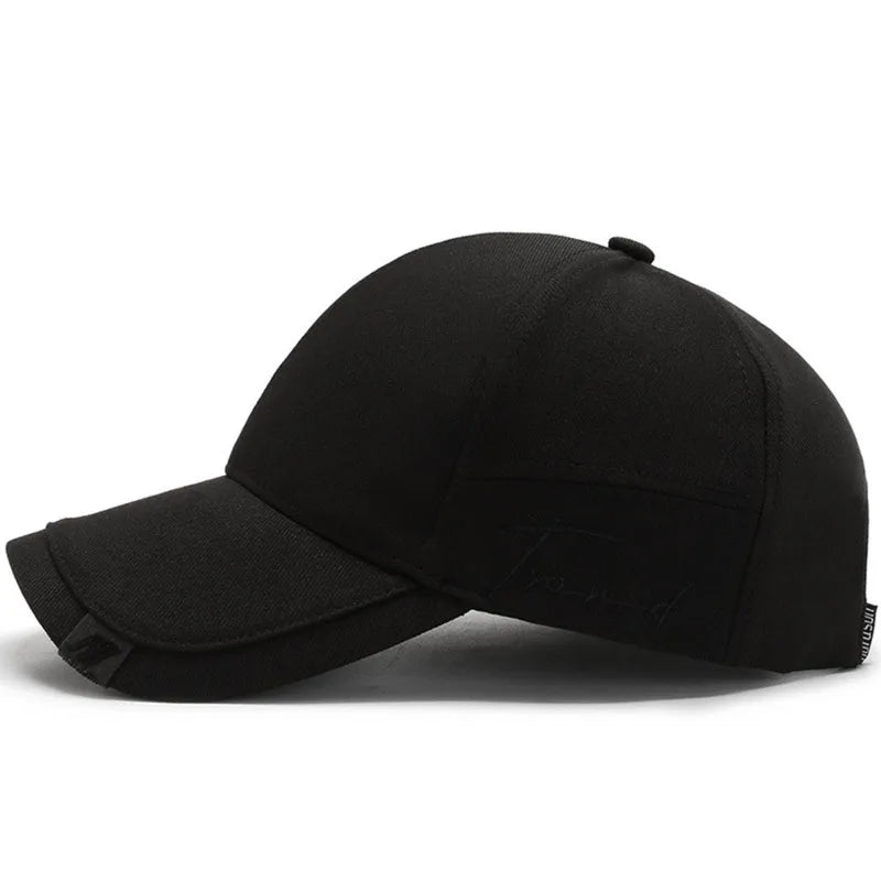 Casquette de soleil à séchage rapide pour femme, casquette de sport décontractée pour homme, casquette de baseball grande taille 60-65 cm, casquette à visière ajustable, casquette à visière