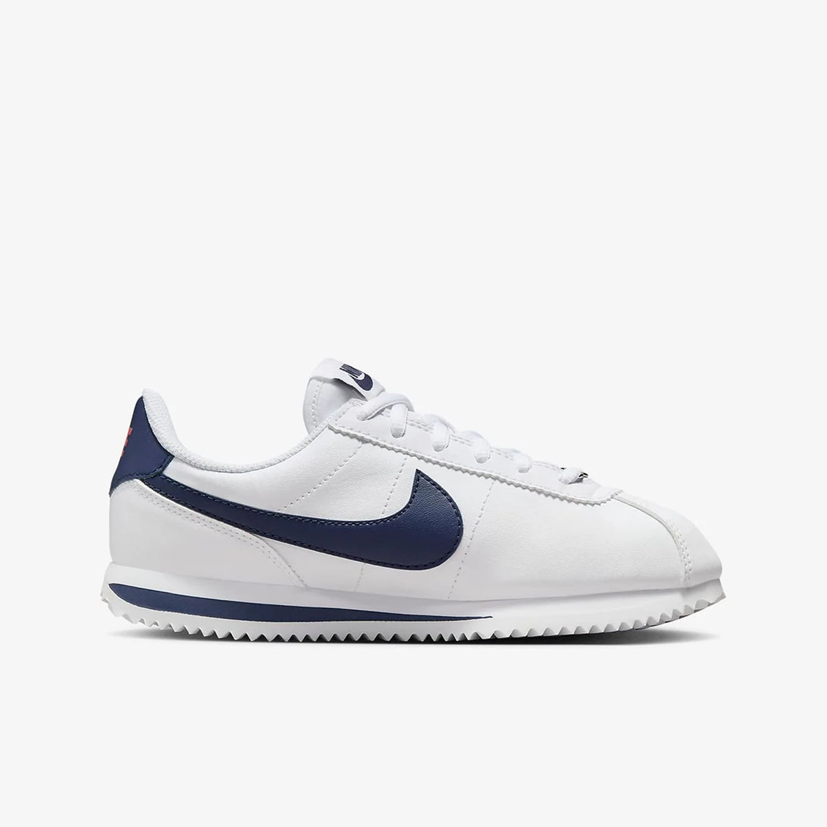 Nike Cortez Basic Sl Synthetic Leather Versatile Trendy Wear-Resistant Low-Top Casual Shoes White and Blue 904764-106