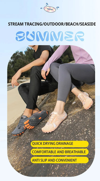 Aqua Shoes Water Shoes Upstream Wading Barefoot Beach Shoes Adults Gym Outdoor Training Footwear Unisex Quick-Drying Breathable