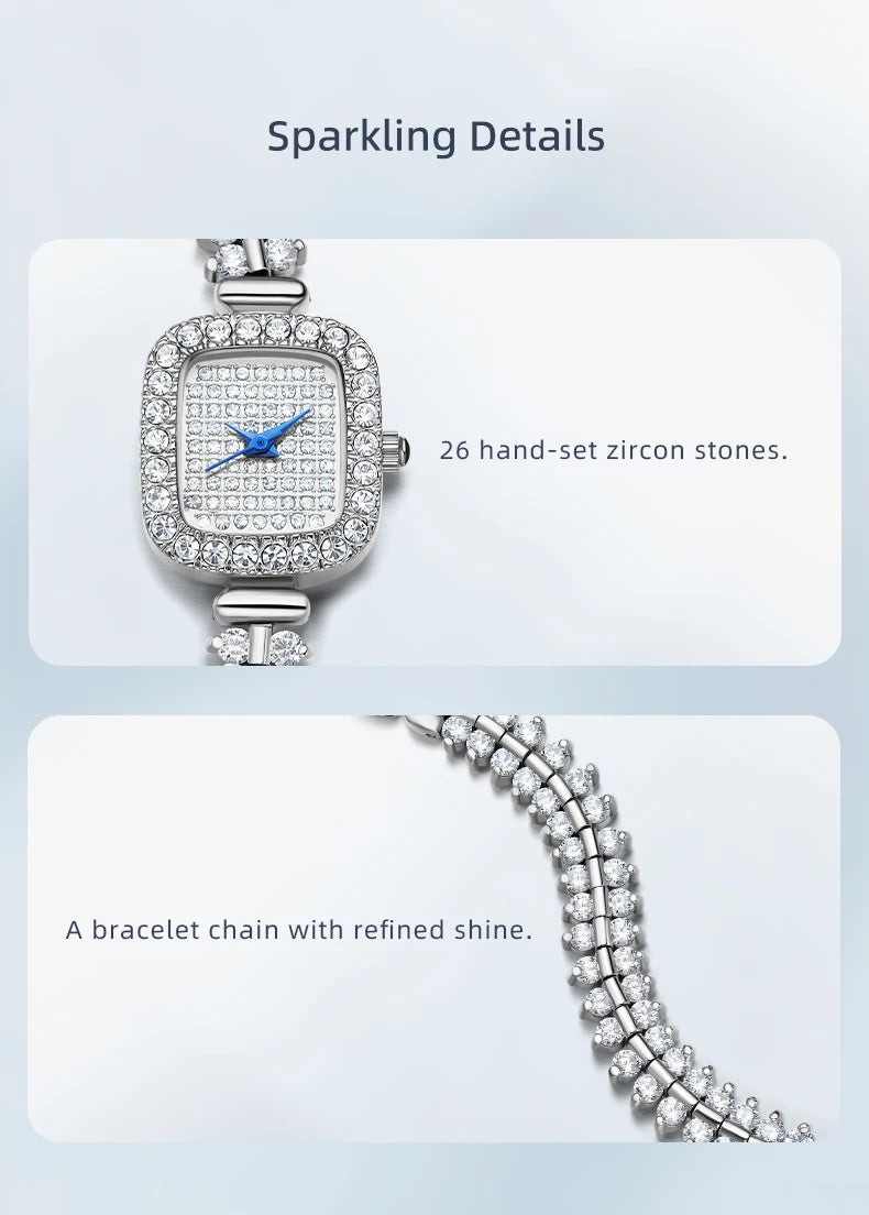 Sotoiru Square Luxury Diamond Watch For Women Silver Quartz Wristwatch Bling Bling Jewelry Zircon Wrap Watches Female Clock 2026