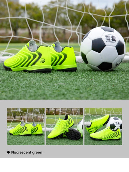 Baasploa Men Professional Soccer Shoes Outdoor Anti-Slip Training Sport Shoes Male Light Leather Football Boots Chuteira Campo