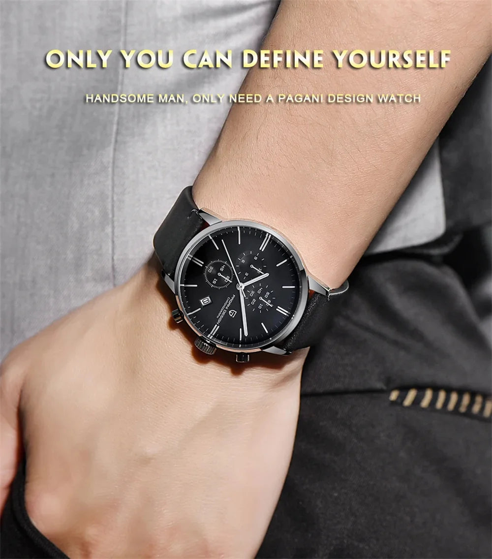 Pagani Design Men's Chronograph Watch  Japan VK67 Movt Waterproof Multifunctional Business Sports Quartz Watch Relogio Masculino